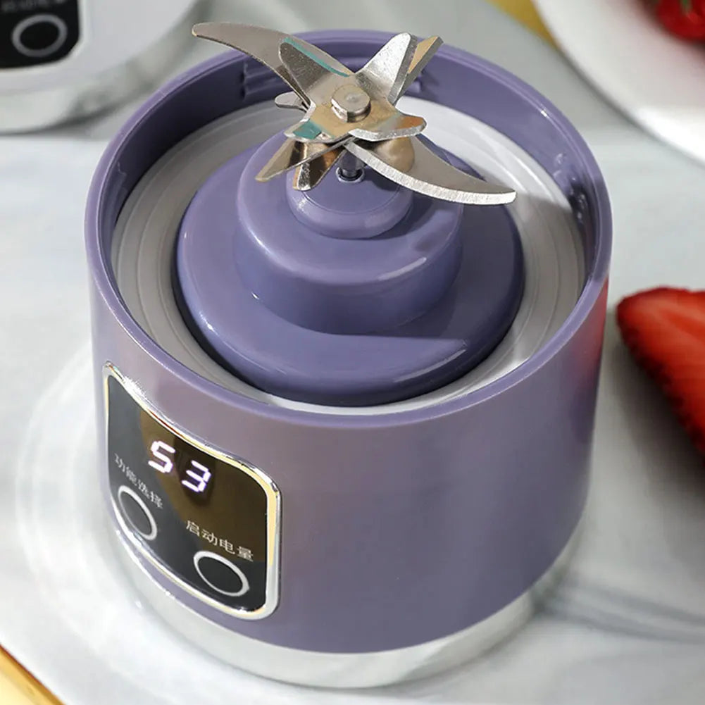 450ml USB Portable Juicer Cup β 12-Blade Mini Blender with 3 Speeds & Ice Crushing
