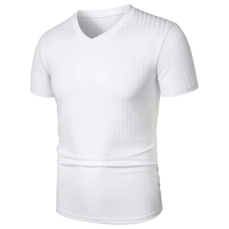RibMax V-Tee – Stretch Muscle Fit T-Shirt