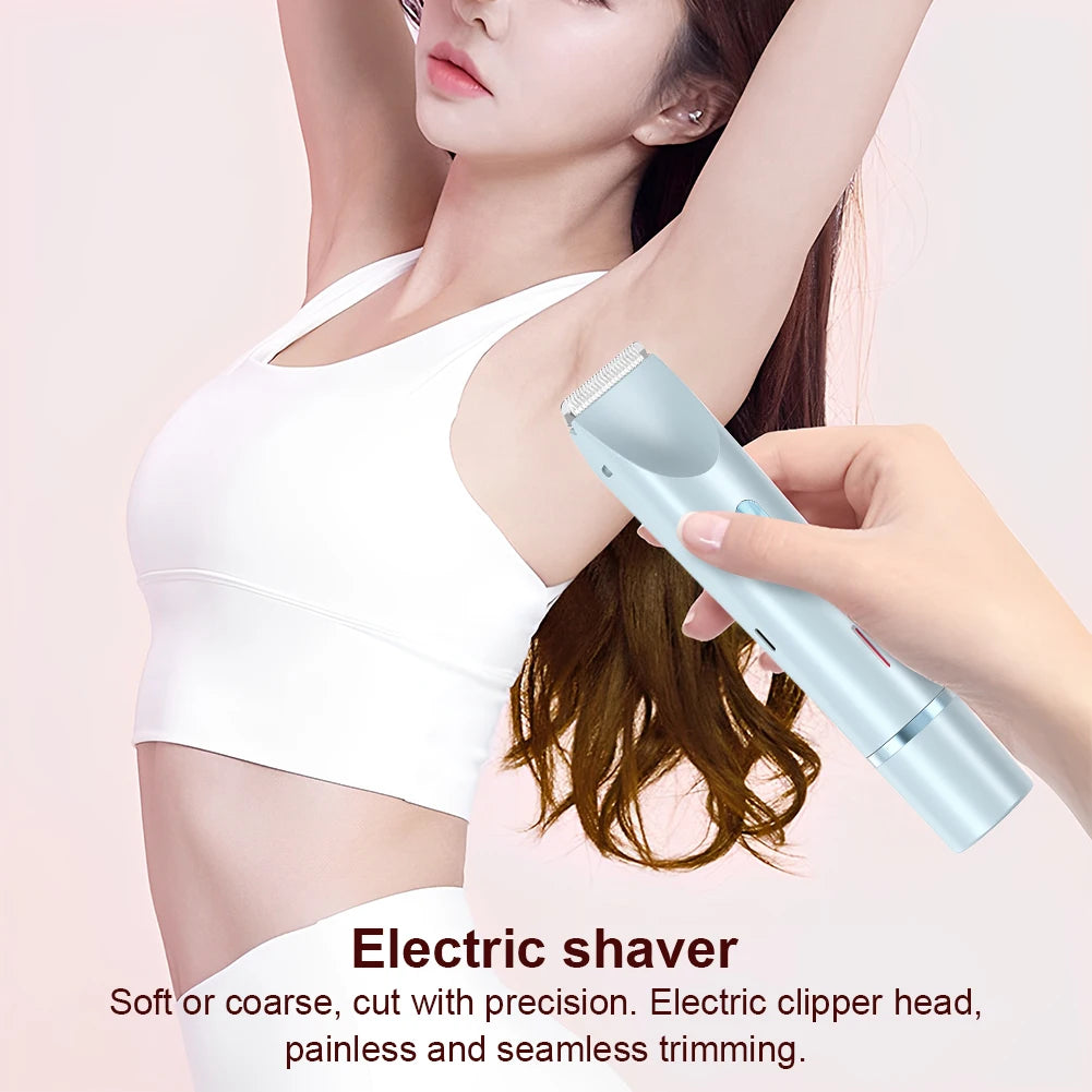 2-in-1 Electric Bikini Trimmer & Shaver for Women β Dual-Head, Painless & Waterproof
