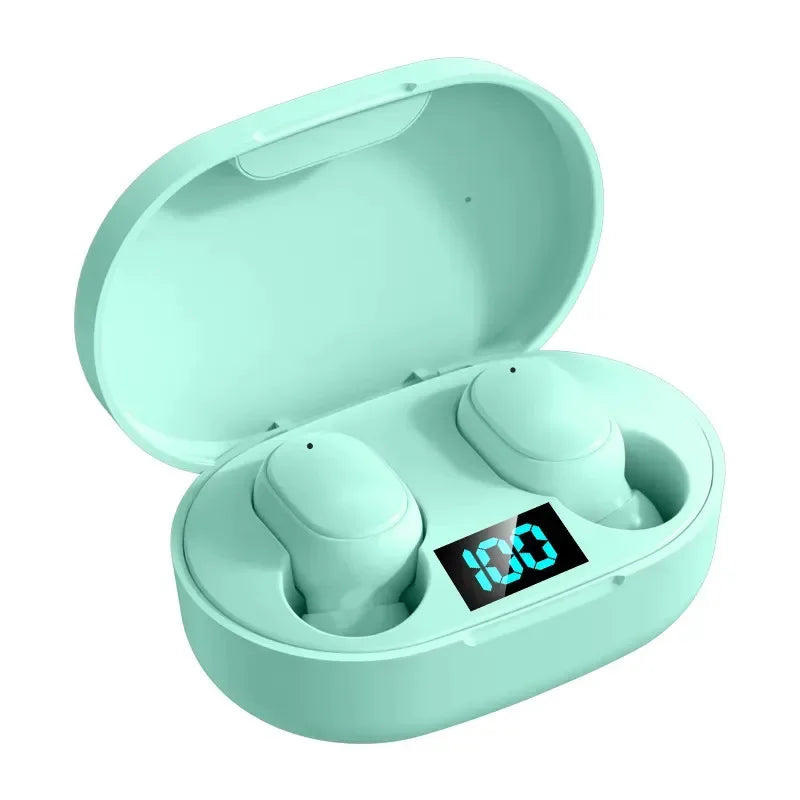 E6S TWS Bluetooth Earbuds β Waterproof Noise-Cancelling LED Wireless Headset with Mic