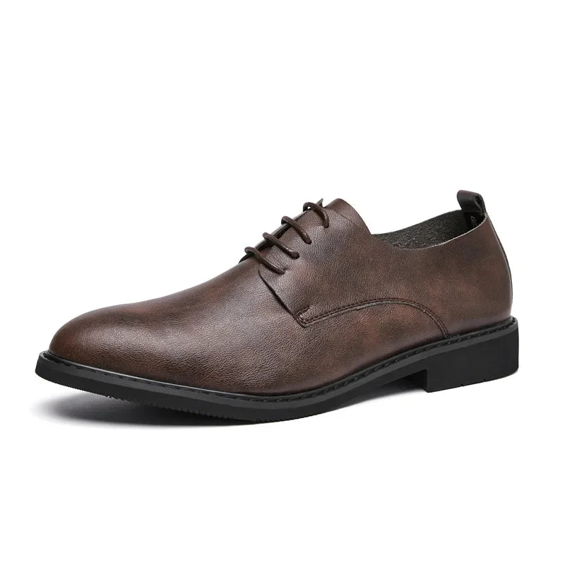 FlexDerby – Men’s Soft Sole Leather Office Shoes