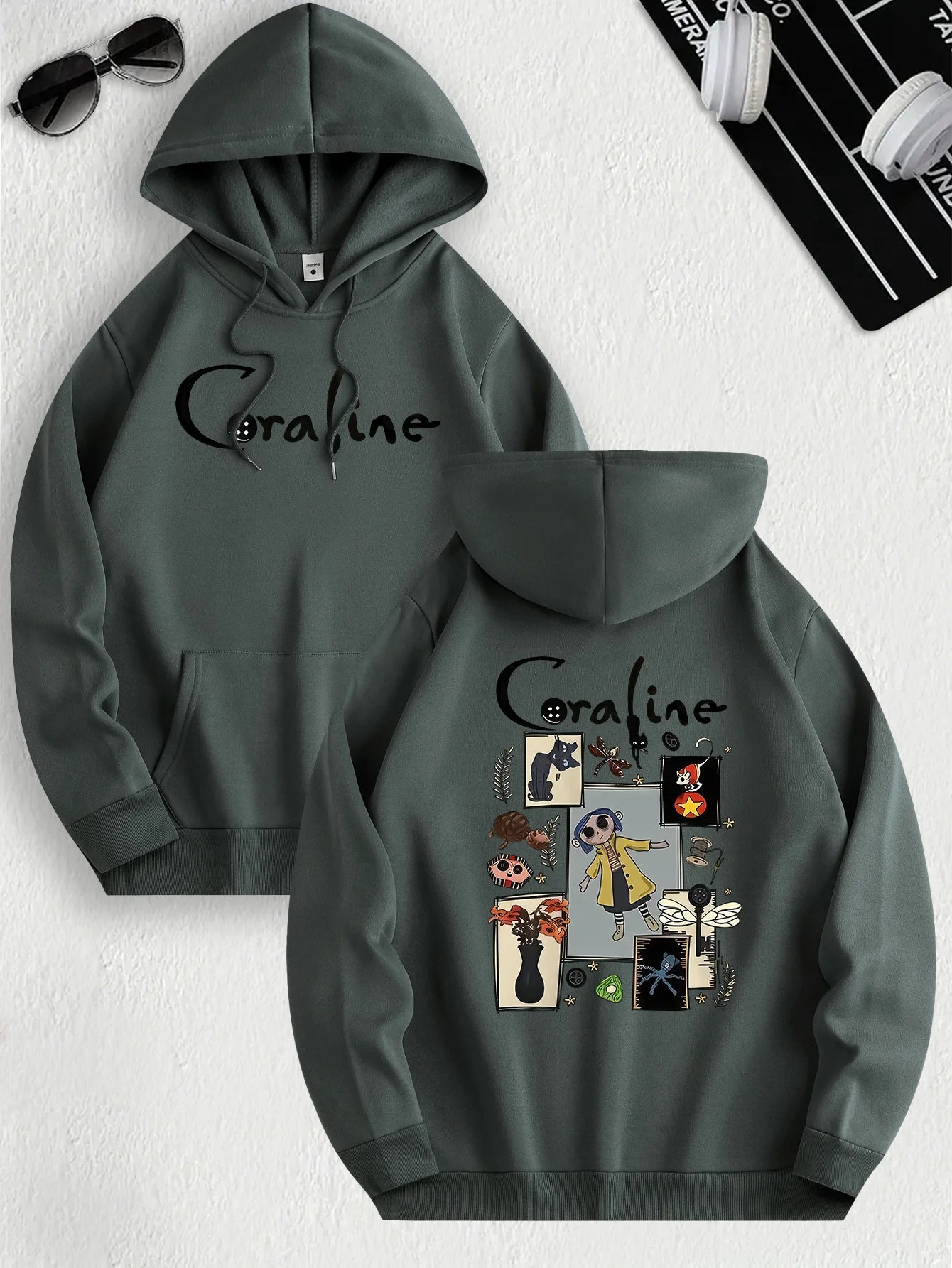 CoralineVibe – Casual Hoodie Pullover