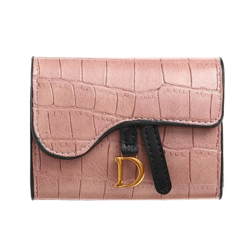 MiniLuxe Wallet β Women's PU Leather Multi-Card Short Clutch