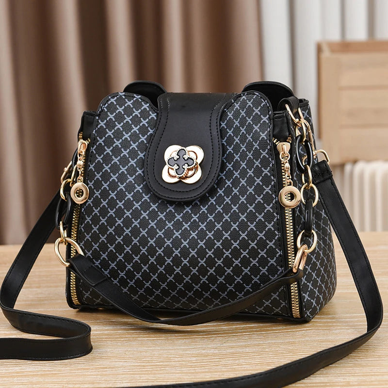 LuxFlip β Luxury Bucket Shoulder Crossbody Bag