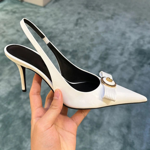 BowElegance β French Thin Heel Pointed Pumps