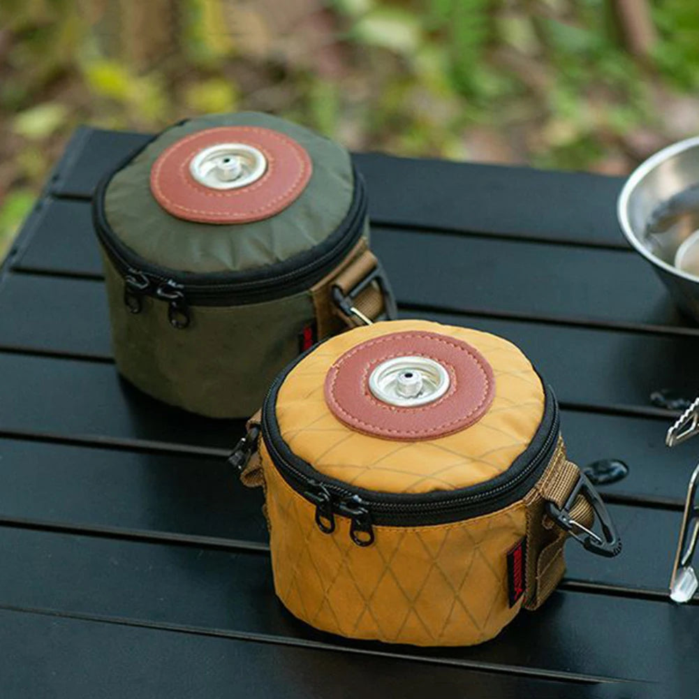 Camping Gas Canister Protective Cover β Cotton Linen Anti-Fall Storage Sleeve