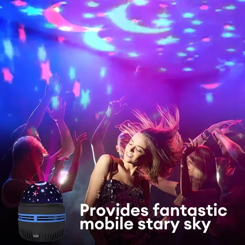 StarGlow Magic โ USB Rechargeable Rotating Night Light Projector