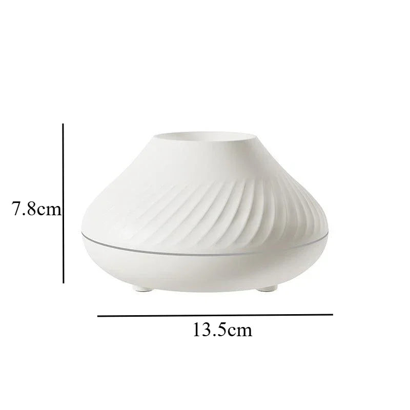 Volcanic Flame Aroma Diffuser β 130ml USB Essential Oil Humidifier with Color Flame Night Light