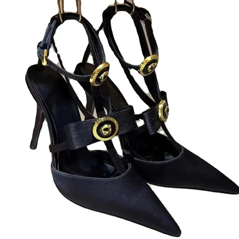 StrapMuse 2025 β Bow Tie Roman Strap Heeled Sandals