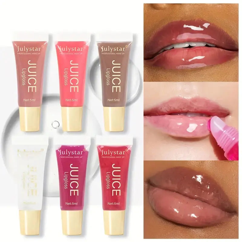 CrystalPout β Jelly Lip Oil Balm with Glass Shine & Fruit Scent