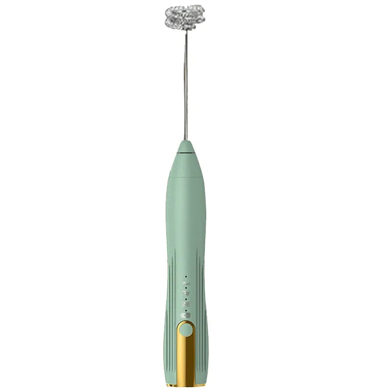Electric Milk Frother β USB Rechargeable 3-Speed Foam Maker & Handheld Egg Beater