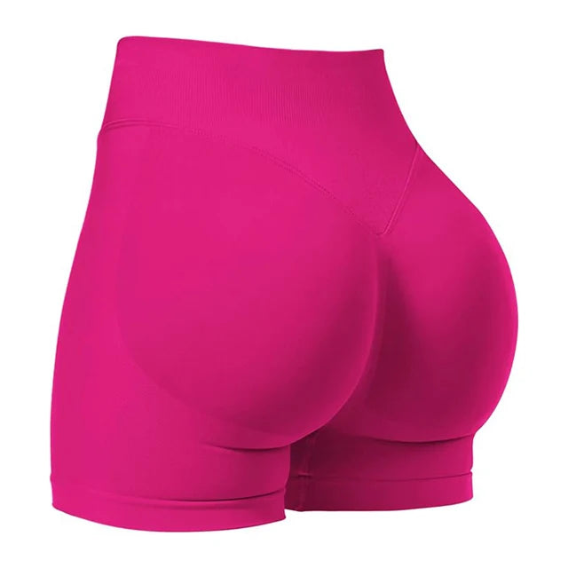4.5'' Scrunch Bum Impact Gym Shorts β Seamless Ribbed Waist Yoga & Running Shorts