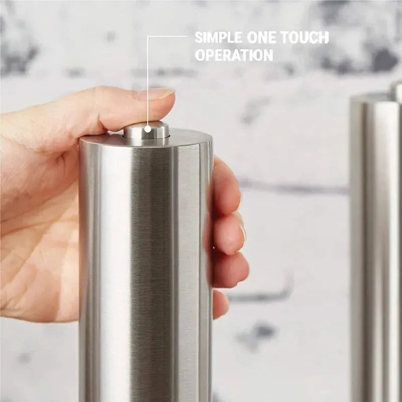 Stainless Steel Electric Pepper Grinder β Adjustable Spice & Salt Mill
