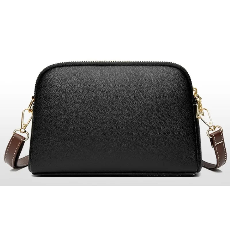 PrimeFlap β Genuine Cowhide Leather Crossbody Shoulder Bag