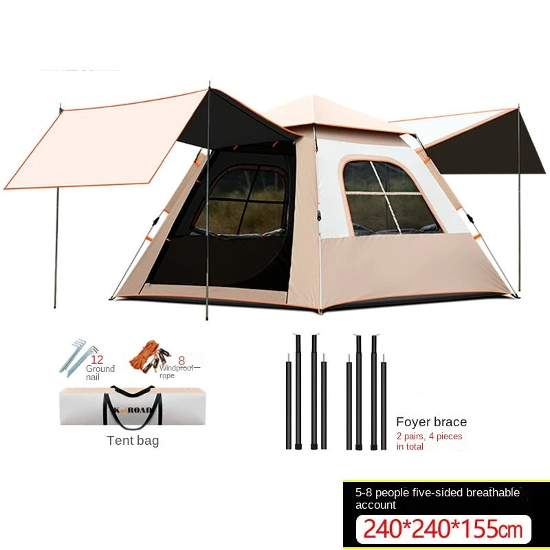 Double-Layer Automatic Camping Tent β Waterproof & UV-Proof with Canopy