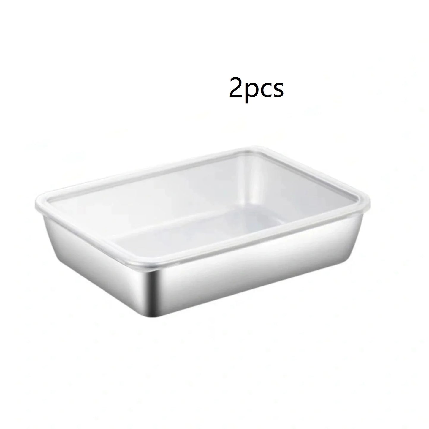 Serving Tray β Stainless Steel Rectangular Food Plate