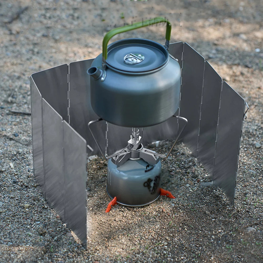Foldable Gas Stove Windshield β 8/10 Plate Aluminum Alloy Windproof Screen