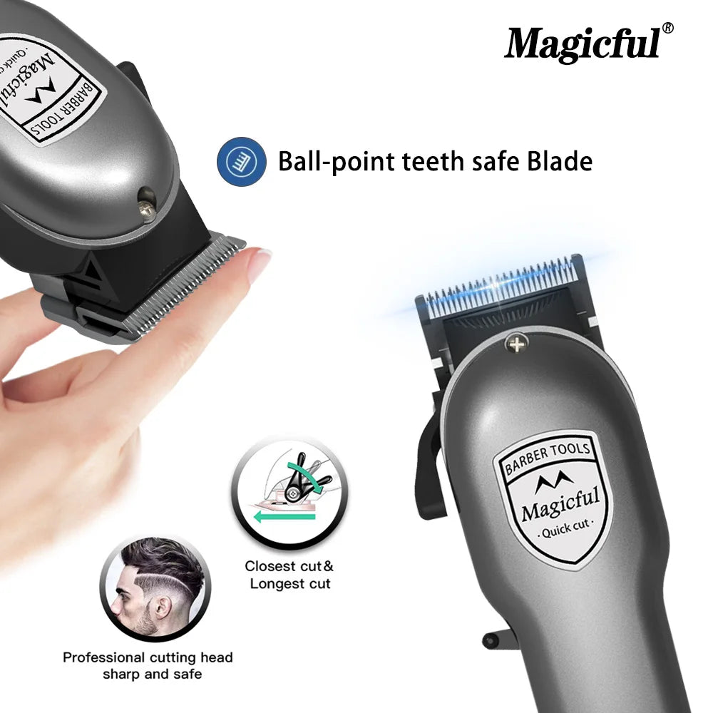 Magicful Fashion Pro Hair Trimmer β Rechargeable Adjustable Clipper for Men with Li-ion Battery