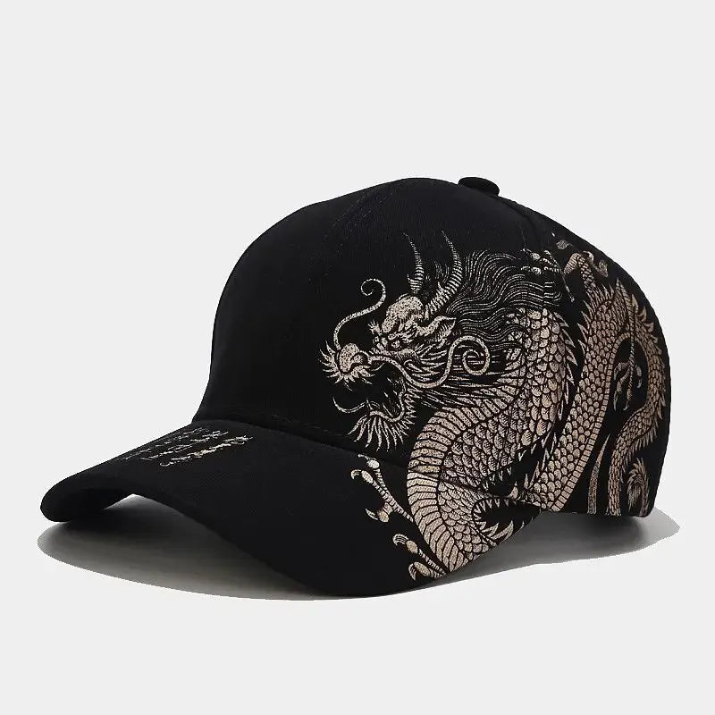 DragonTide β Chinese Style Dragon Embroidered Baseball Cap