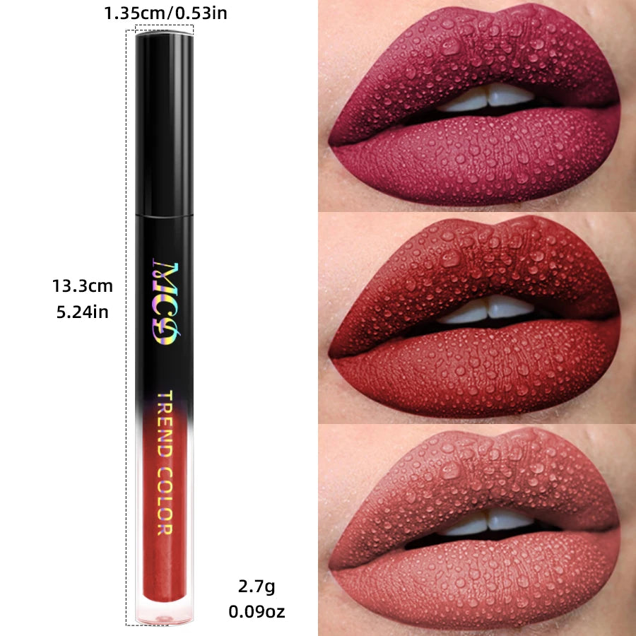 VelvetRush β 19-Color Matte Waterproof Liquid Lipstick Collection