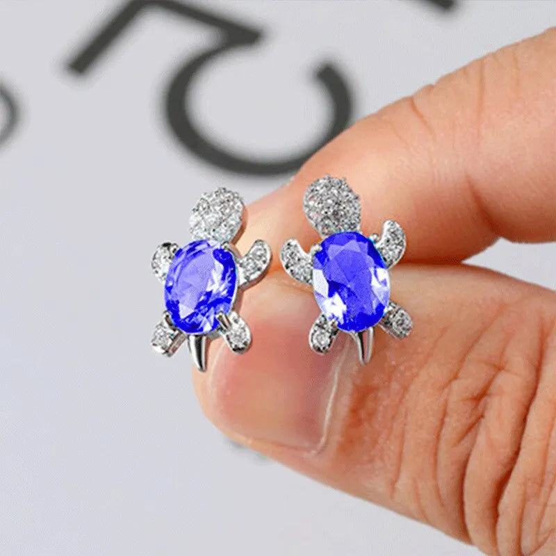 TurtleGlam β 3PCS Silver-Plated Multicolor Jewelry Set
