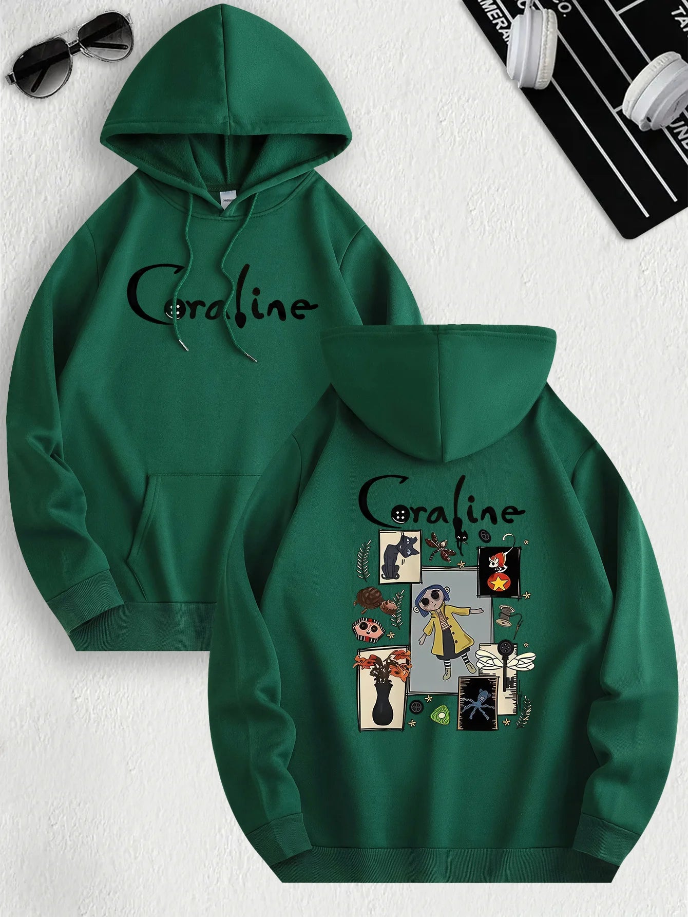 CoralineVibe – Casual Hoodie Pullover
