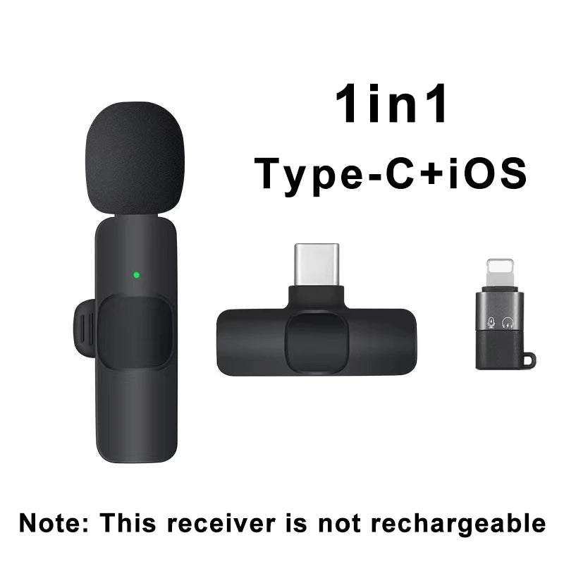 ClipCast Pro β Wireless Mini Lavalier Mic for iPhone & Android