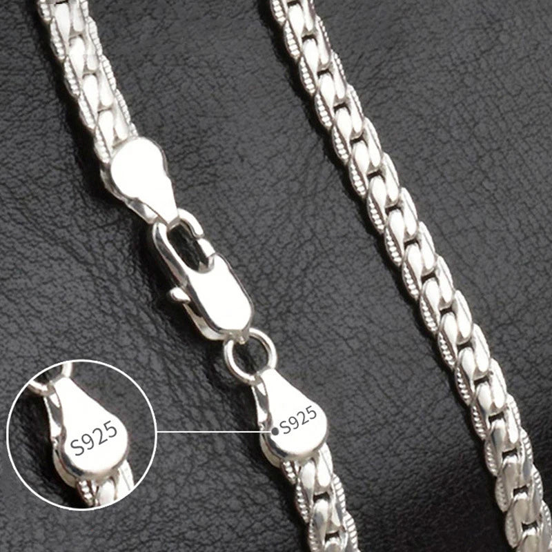 GlowLink β 18K Gold/Silver Side Chain Necklace (Unisex)