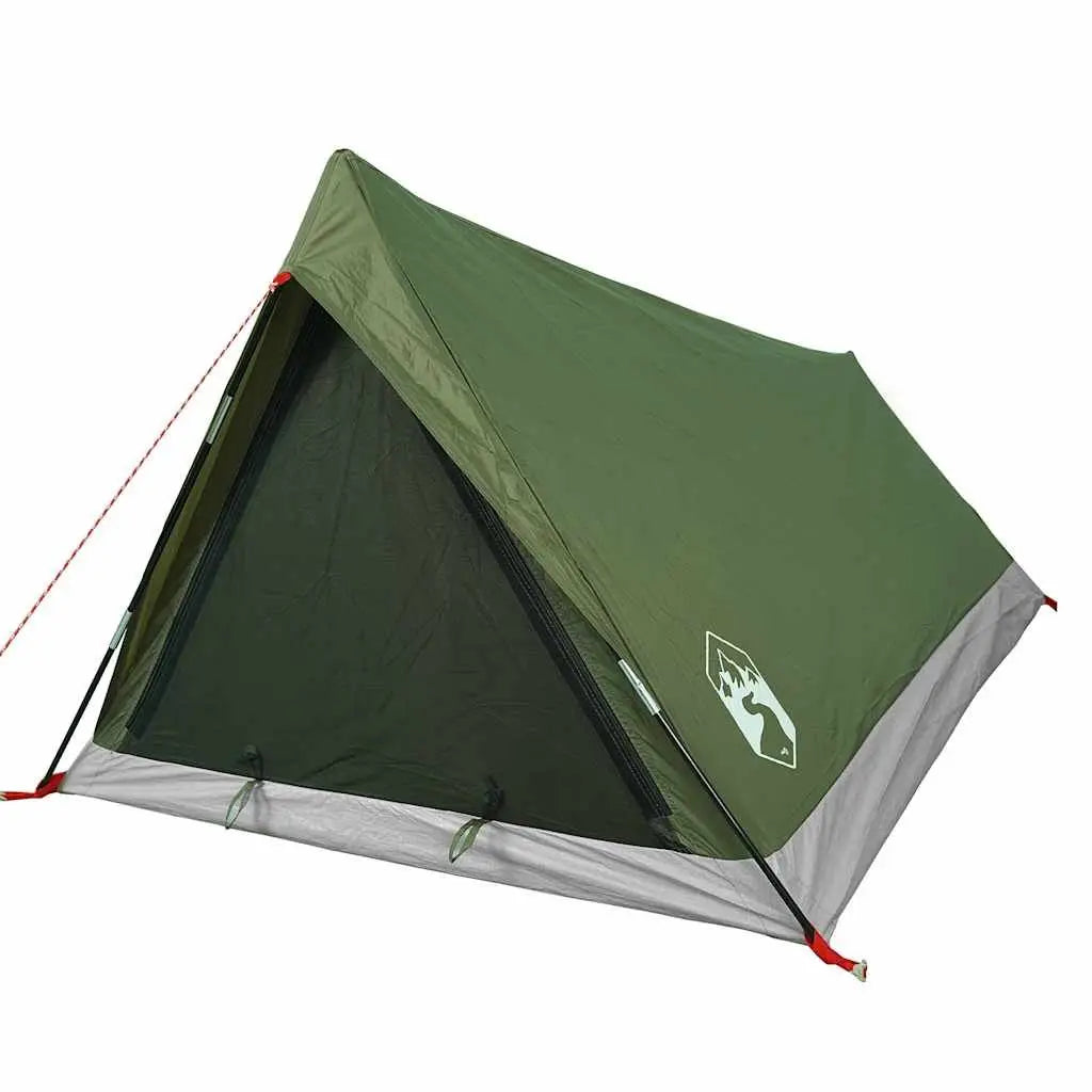 2-Person Camping Tent β Olive Green Waterproof Outdoor Shelter