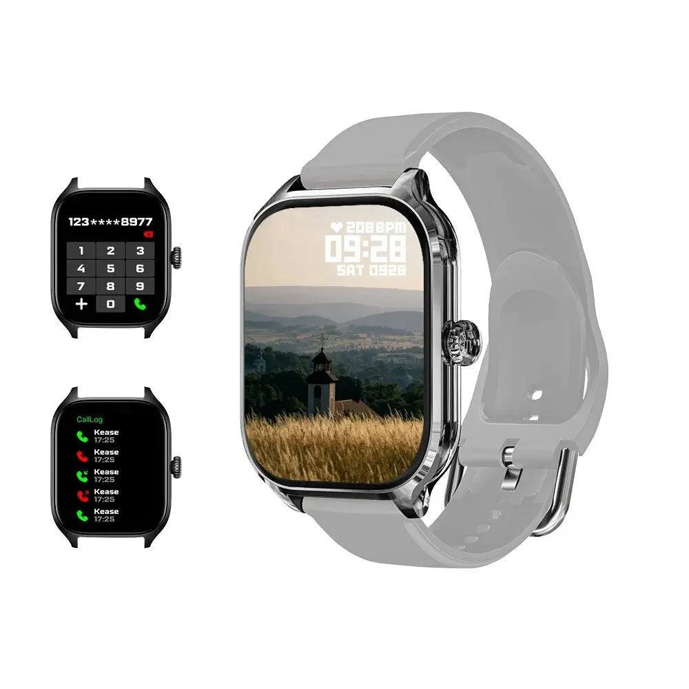 H9 Smart Watch 2.01" HD Screen β Call, Message, Fitness & Weather for Men & Women