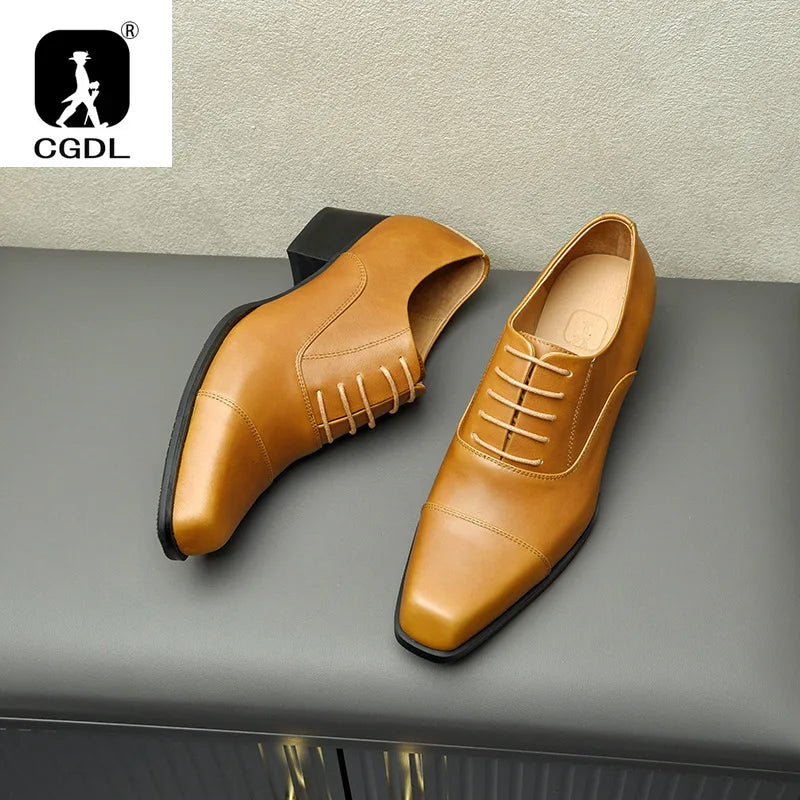 FormoLift – Men’s Square Toe Elevated Dress Shoes