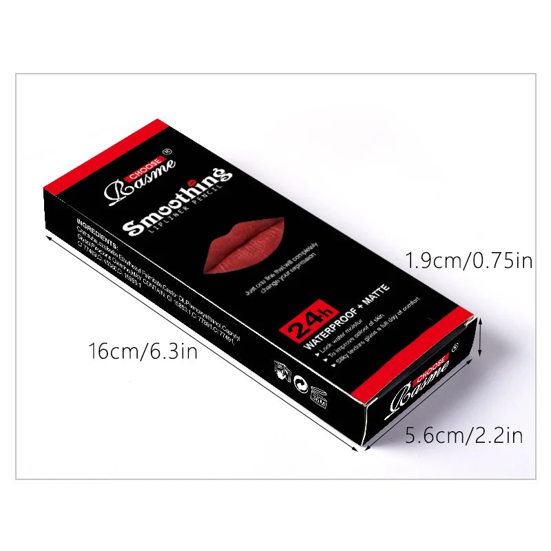 LuxeLips β 12PCS Matte Lipstick Gift Set with Lip Liner & Gloss