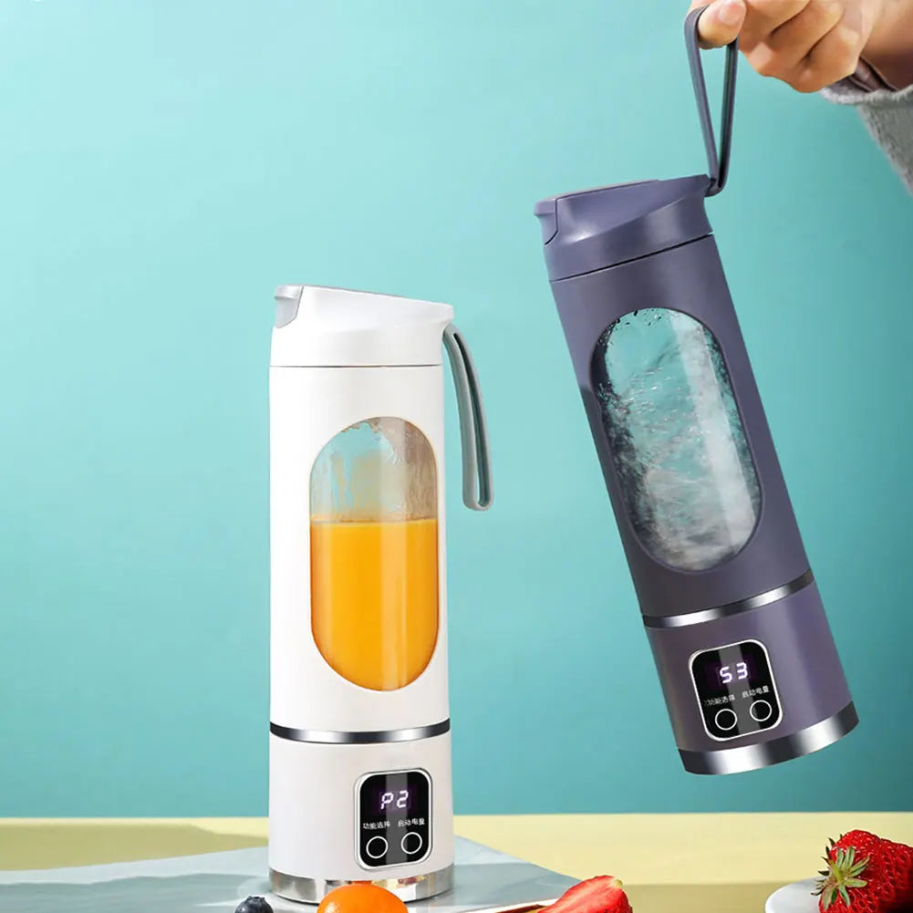 450ml USB Portable Juicer Cup β 12-Blade Mini Blender with 3 Speeds & Ice Crushing