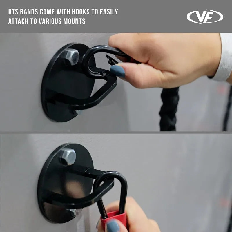 Valor Fitness Resistance Bands β Sheathed with Handles (5β25lbs)