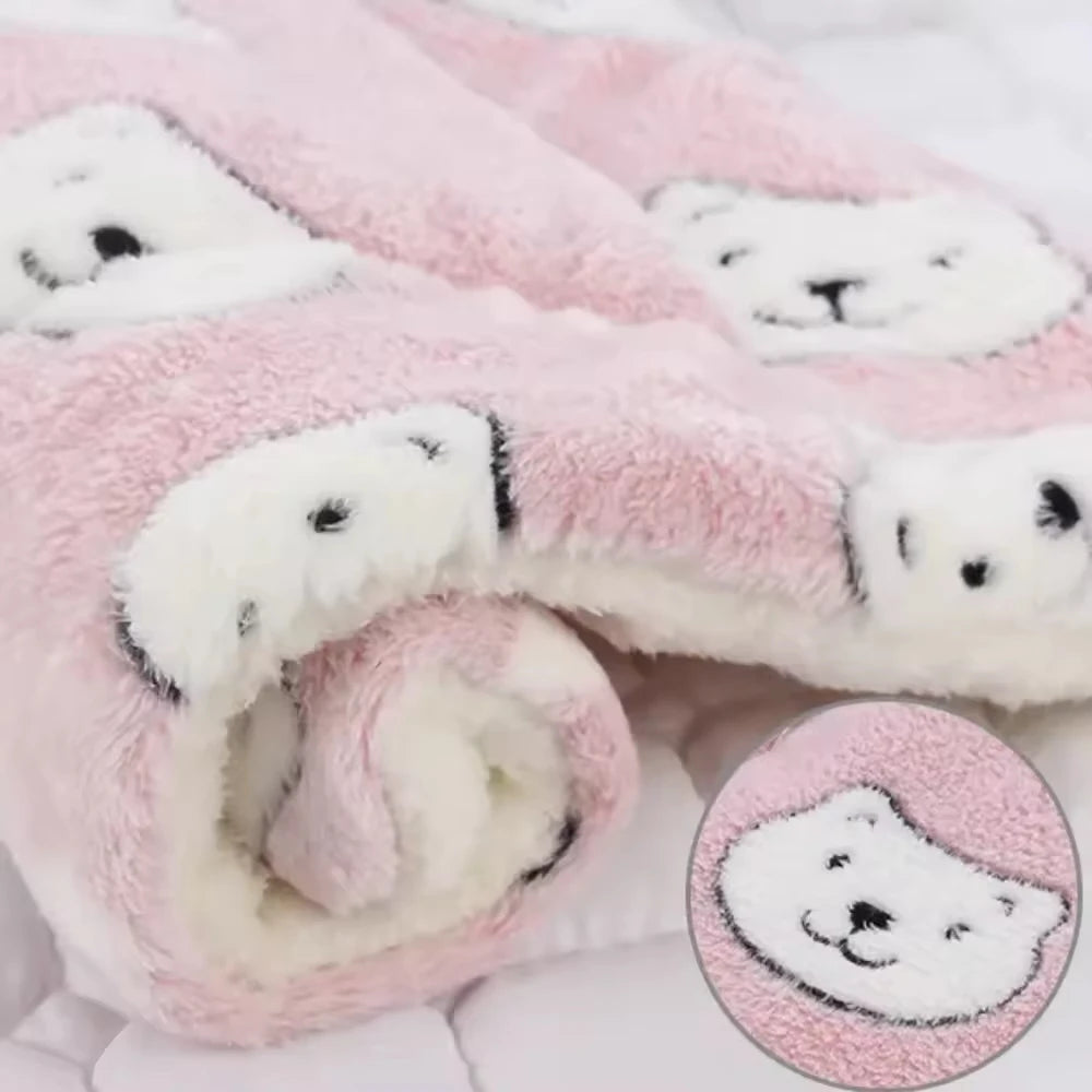 Flannel Pet Sleeping Mat β Soft Cushion Bed for Dogs & Cats, Blanket-Style Mattress