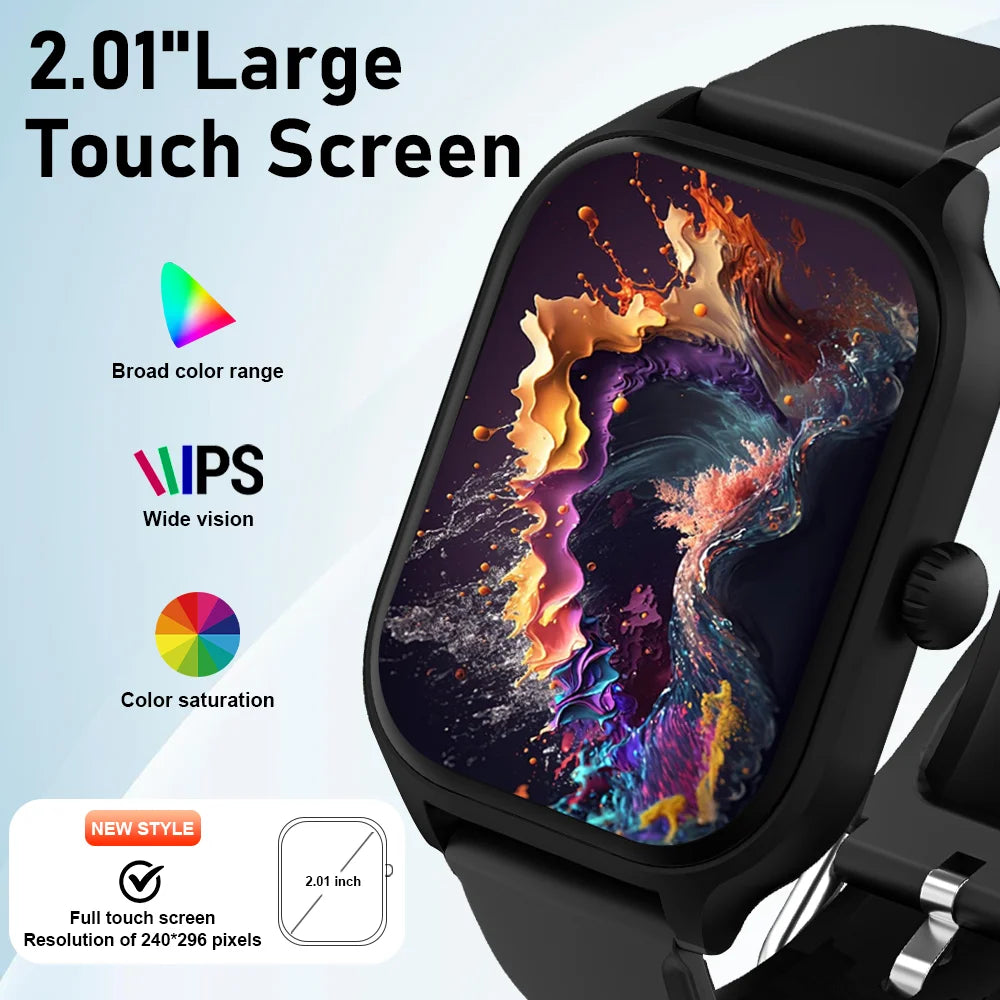 LaxaFit H9/H6 β Bluetooth Smartwatch with Call & Health Tracking Features