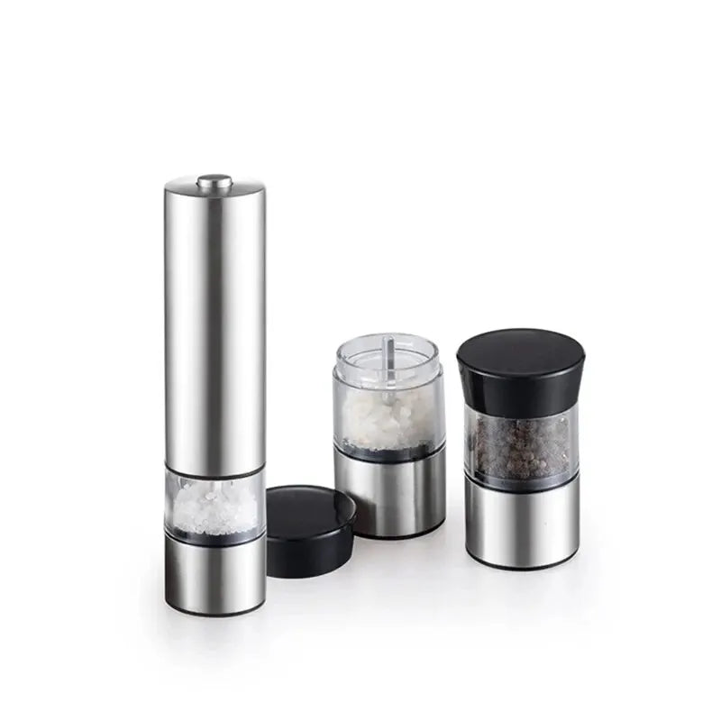Stainless Steel Electric Pepper Grinder β Adjustable Spice & Salt Mill