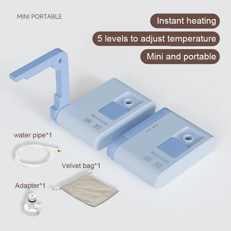 Portable Instant Hot Water Dispenser β Folding Travel Electric Kettle & Bottle Pump (EU Plug)