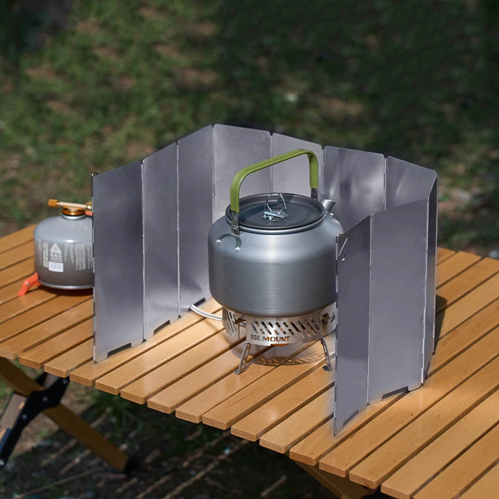 Foldable Gas Stove Windshield β 8/10 Plate Aluminum Alloy Windproof Screen