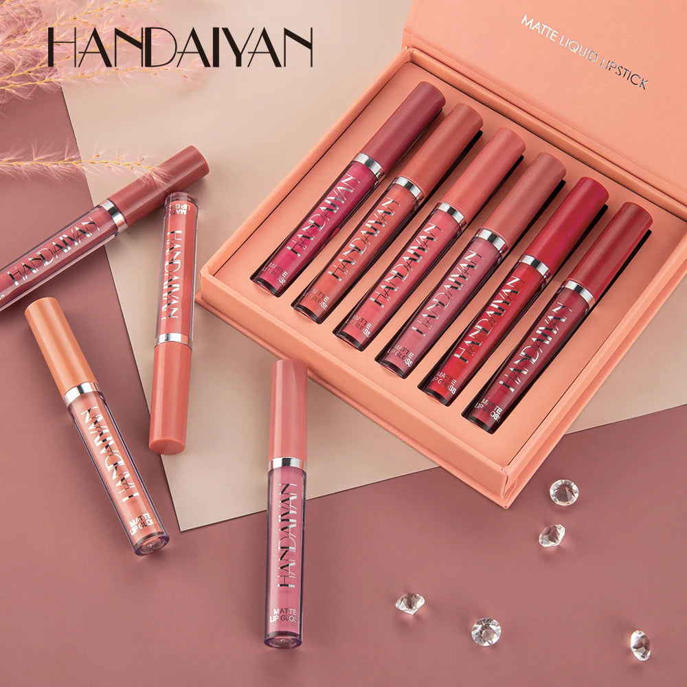 HANDAIYAN MatteStay β 6PCS Long-Lasting Liquid Lipstick Gift Set