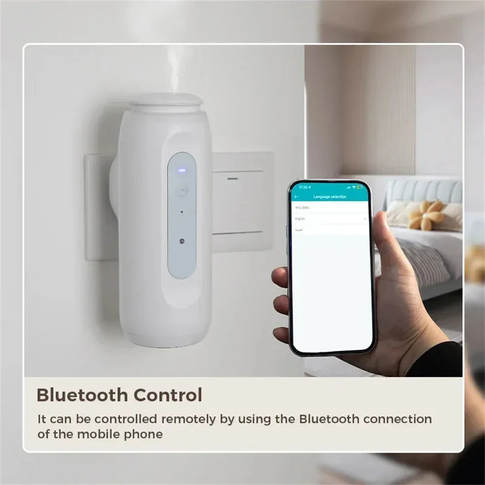 300m³ Smart Wall Plug Aroma Diffuser – Automatic Air Freshener & Fragrance Distributor