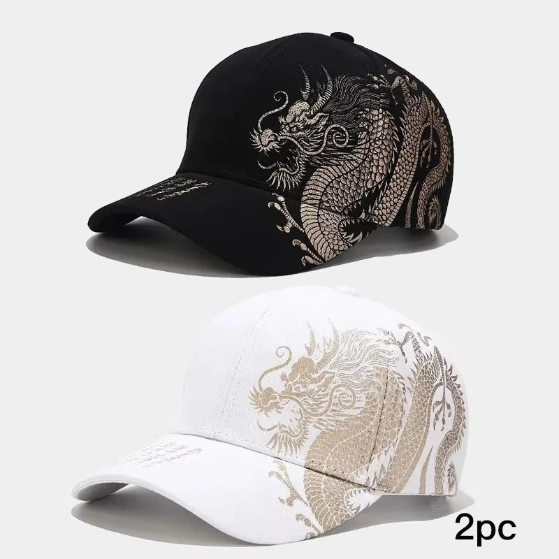 DragonTide β Chinese Style Dragon Embroidered Baseball Cap