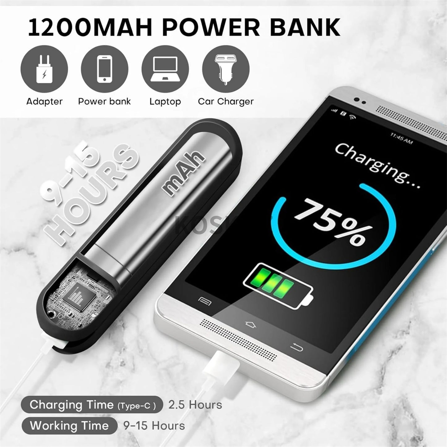 Handheld Mini Fan – USB Rechargeable Pocket Fan & Power Bank for Travel & Summer Use
