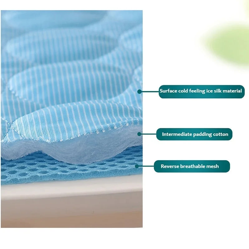 Summer Dog Cooling Mat – Extra Large Cold Bed for Dogs & Cats
