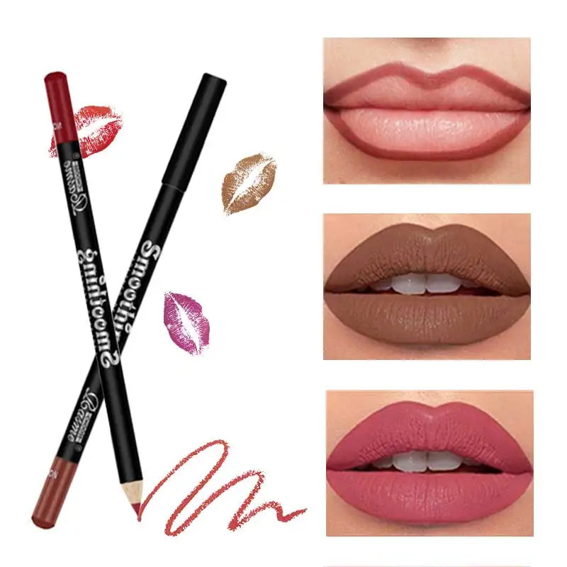 LineLuxe – 12-Color Waterproof Lip Liner Pen Set