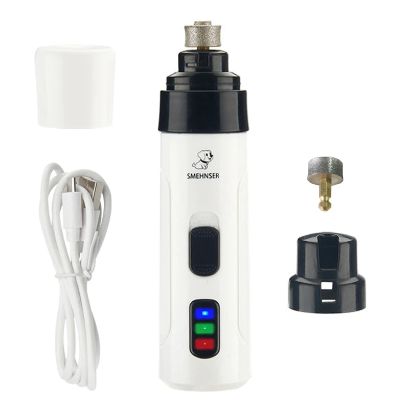 Rechargeable Electric Pet Nail Grinder – USB Charging Nail Trimmer for Dogs & Cats