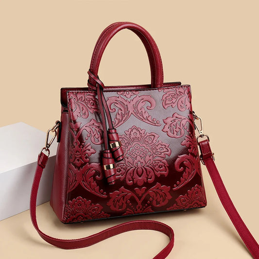 ElegancePU – Luxury Embossed Large Capacity Tote Bag
