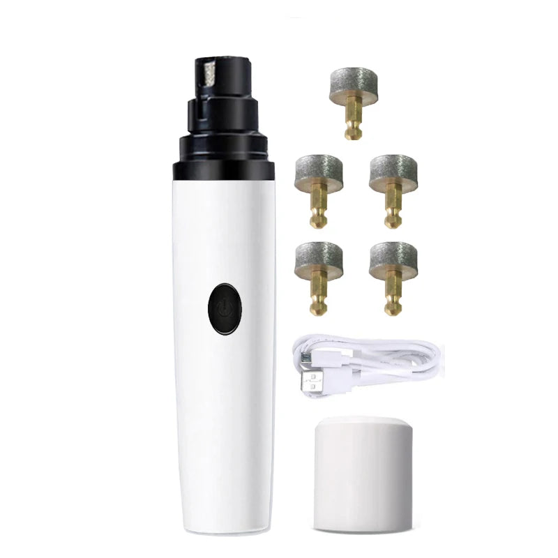 Rechargeable Electric Pet Nail Grinder – USB Charging Nail Trimmer for Dogs & Cats