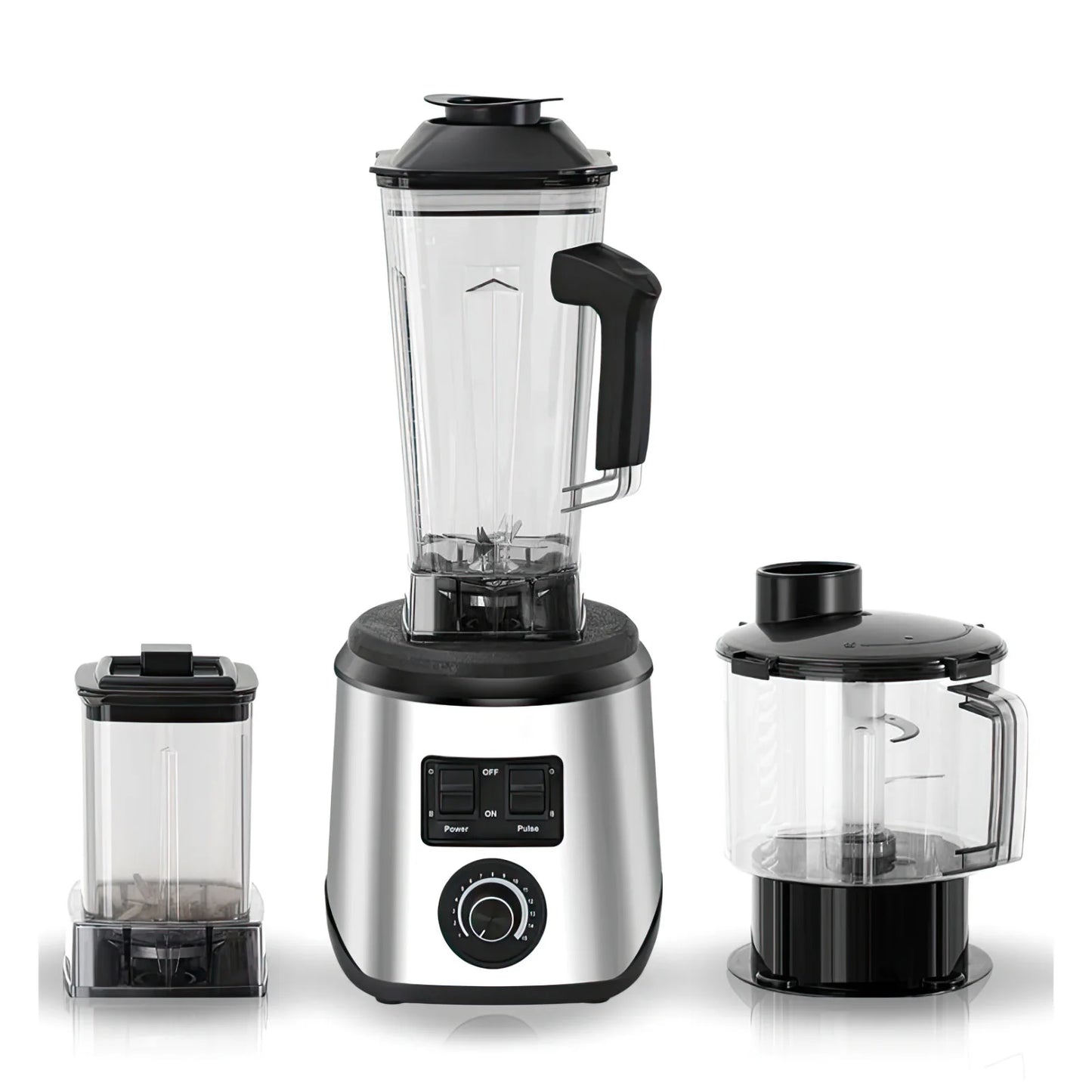 9500W High-Power Table Blender – 3-Container Food Processor for Ice, Nuts & Smoothies