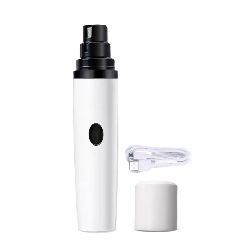 Rechargeable Electric Pet Nail Grinder – USB Charging Nail Trimmer for Dogs & Cats